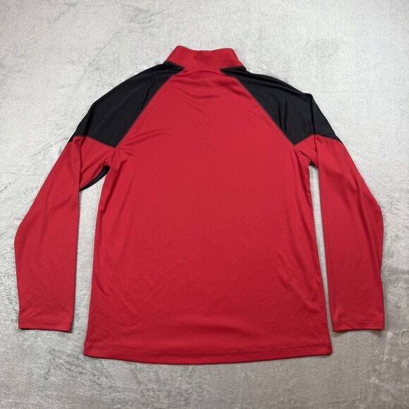 NFL San Francisco 49ers Long Sleeve Quarter-Zip Pullover Men's Large Red - Picture 3 of 7